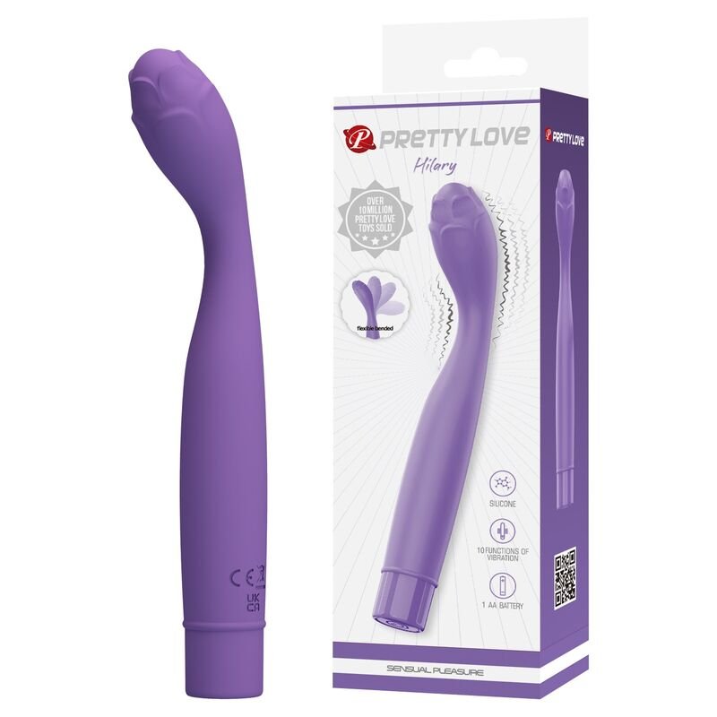 PRETTY LOVE - VIBRADOR HENRY FLEXÍVEL PARA PONTO G ROXO - Imagem 2