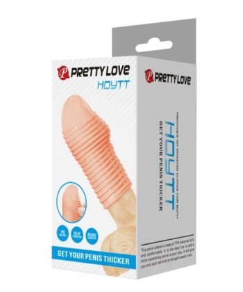 PRETTY LOVE - CAPA PARA PÊNIS HOTTT PARA AUMENTAR O AUMENTO DO VALOR DO SEU PÊNIS - COR NATURAL - Imagem 3