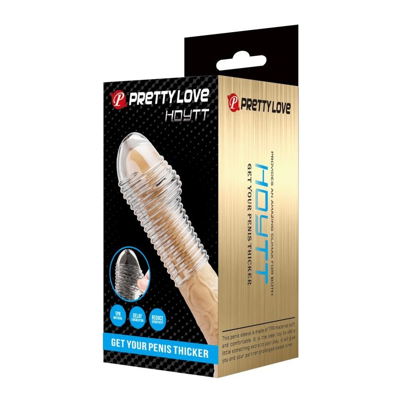 PRETTY LOVE - CAPA PARA PÊNIS HOTTT PARA AUMENTAR O AUMENTO DO VOLUME DO SEU PÊNIS TRANSPARENTE - Imagem 3
