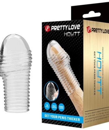 PRETTY LOVE - CAPA PARA PÊNIS HOTTT PARA AUMENTAR O AUMENTO DO VOLUME DO SEU PÊNIS TRANSPARENTE - Imagem 2