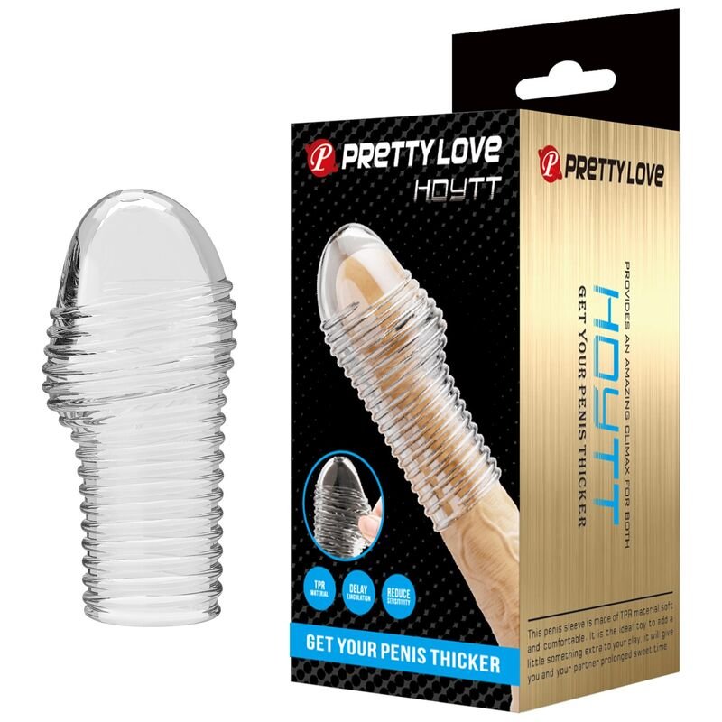 PRETTY LOVE - CAPA PARA PÊNIS HOTTT PARA AUMENTAR O AUMENTO DO VOLUME DO SEU PÊNIS TRANSPARENTE - Imagem 2