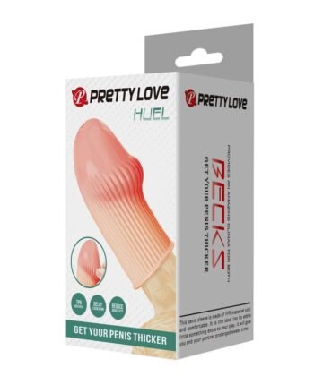 PRETTY LOVE - CAPA PENIANA HUEL PARA DEIXAR SEU PÊNIS MAIS GROSSO E COM A COR DA PELE - Imagem 2