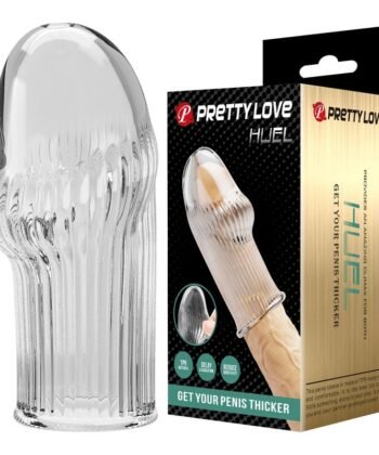 PRETTY LOVE - CAPA PENIANA HUEL PARA AUMENTAR A GROSSURA DO SEU PÊNIS TRANSPARENTE - Imagem 4