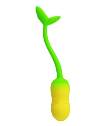 PRETTY LOVE - OVO VIBRATÓRIO COM CONTROLE POR APLICATIVO PULSEN, 12 FUNÇÕES, RECARREGÁVEL VIA USB, VERDE-AMARELO - Imagem 3