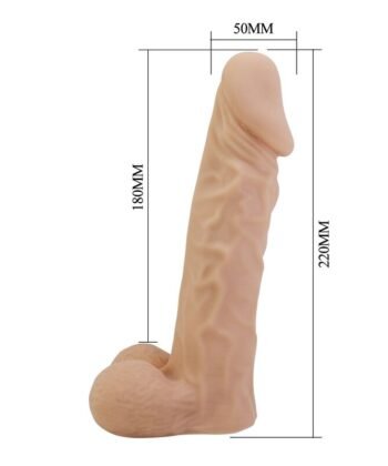 PRETTY LOVE - ARNÊS JOLYON COM DILDO FLEXÍVEL 22 CM Ø 4,8 CM NATURAL - Imagem 4