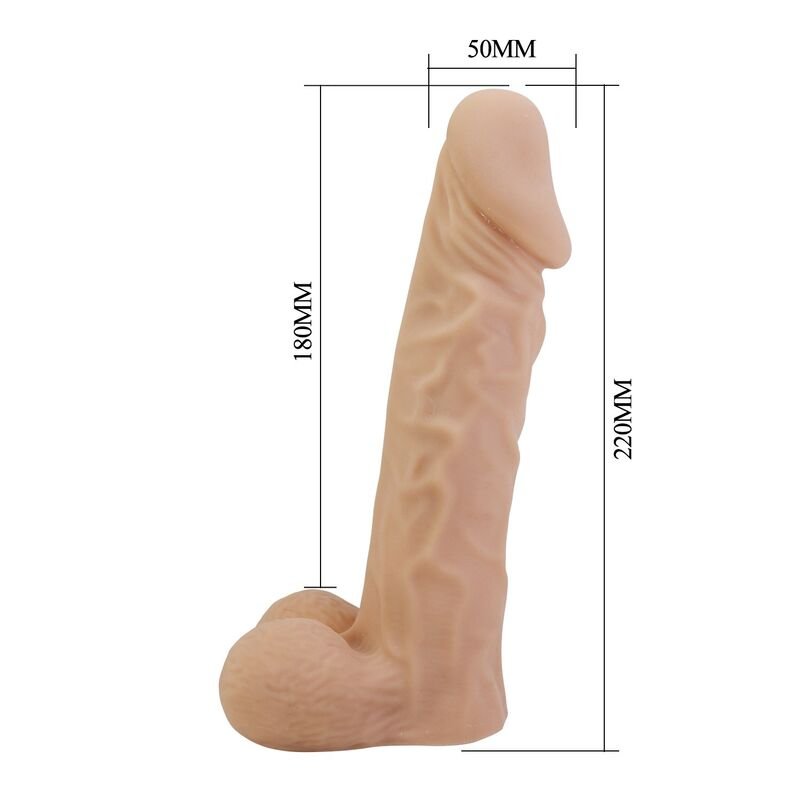 PRETTY LOVE - ARNÊS JOLYON COM DILDO FLEXÍVEL 22 CM Ø 4,8 CM NATURAL - Imagem 4