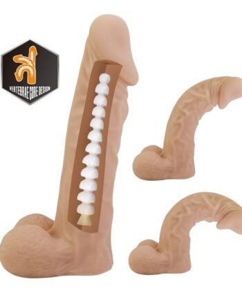 PRETTY LOVE - ARNÊS JOLYON COM DILDO FLEXÍVEL 22 CM Ø 4,8 CM NATURAL - Imagem 5