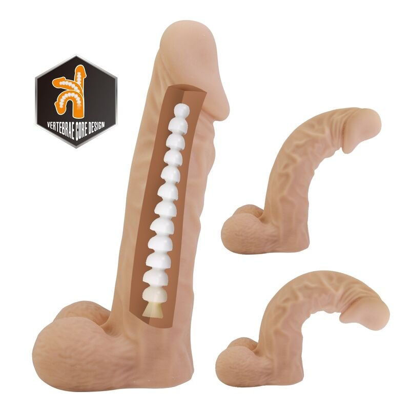 PRETTY LOVE - ARNÊS JOLYON COM DILDO FLEXÍVEL 22 CM Ø 4,8 CM NATURAL - Imagem 5