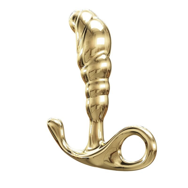 PRETTY LOVE - MASSAGEADOR DE PRÓSTATA JACK EM LIGA DE ZINCO DOURADO - Imagem 4