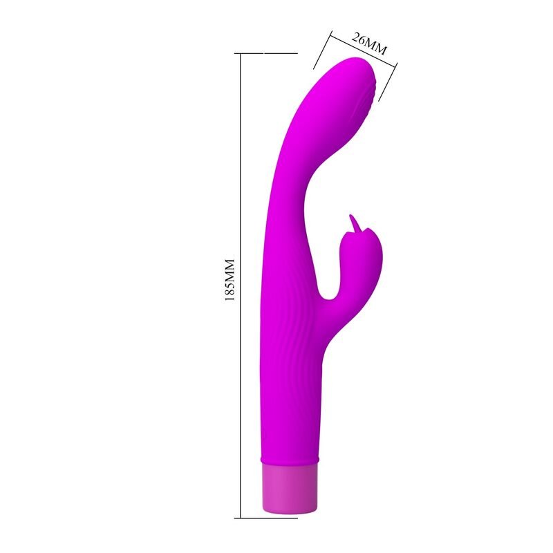 PRETTY LOVE - VIBRADOR JENE COM DUPLA ESTIMULAÇÃO DO PONTO G E DO CLITÓRIS - ROXO - Imagem 5