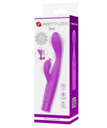 PRETTY LOVE - VIBRADOR JENE COM DUPLA ESTIMULAÇÃO DO PONTO G E DO CLITÓRIS - ROXO - Imagem 2