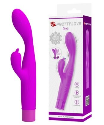 PRETTY LOVE - VIBRADOR JENE COM DUPLA ESTIMULAÇÃO DO PONTO G E DO CLITÓRIS - ROXO - Imagem 4