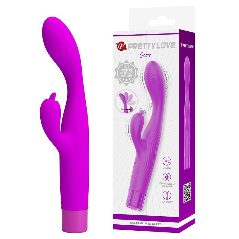 PRETTY LOVE - VIBRADOR JENE COM DUPLA ESTIMULAÇÃO DO PONTO G E DO CLITÓRIS - ROXO - Imagem 4