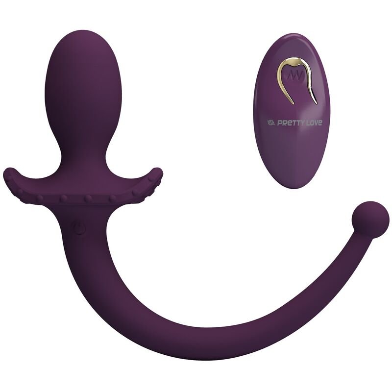 PRETTY LOVE - LIOEA PLUG ANAL VIBRATÓRIO COM CAUDA 12 FUNÇÕES ROXO - Imagem 5