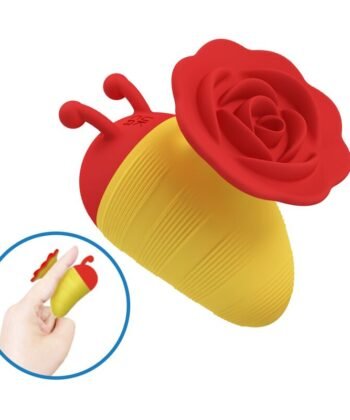 PRETTY LOVE - LITTLE BEE - ESTIMULADOR CLITORIAL RECARREGÁVEL COM 7 MODOS - VERMELHO/AMARELO