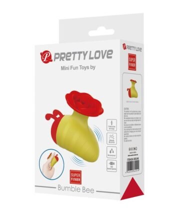 PRETTY LOVE - LITTLE BEE - ESTIMULADOR CLITORIAL RECARREGÁVEL COM 7 MODOS - VERMELHO/AMARELO - Imagem 4