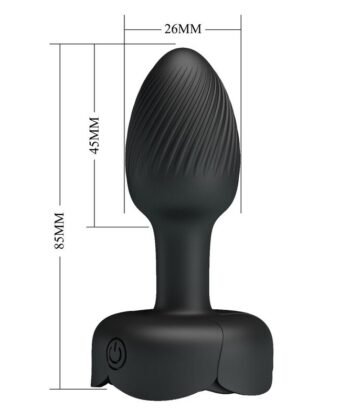 PRETTY LOVE - PLUG ANAL VIBRATÓRIO RECARREGÁVEL COM 10 MODOS - PRETO - Imagem 5