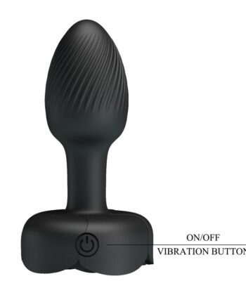 PRETTY LOVE - PLUG ANAL VIBRATÓRIO RECARREGÁVEL COM 10 MODOS - PRETO - Imagem 2