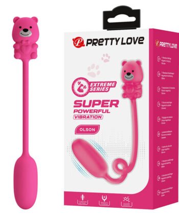 PRETTY LOVE - VIBRADOR BULLET RECARREGÁVEL OLSON COM CONTROLE REMOTO COM FIO ROSA - Imagem 3