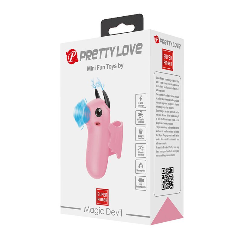 PRETTY LOVE - ESTIMULADOR DE DEDOS RECARREGÁVEL MAGIC DEVIL ROSA - Imagem 5