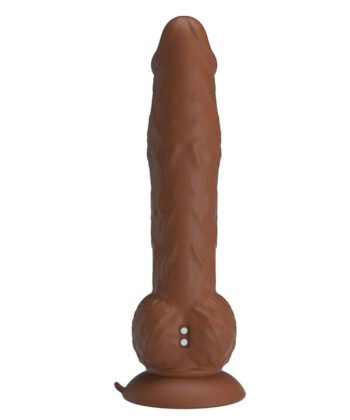 PRETTY LOVE - EREN, DILDO VIBRATÓRIO COM EMPURRAÇÃO, 20,5 CM Ø 4,5 CM, MARROM