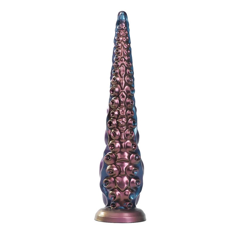 POWER MONSTERS - DILDO DE SILICONE FANTASIA TRICOLOR COM TENTÁCULOS ABISSAIS 46 CM Ø 7 CM - Image 2