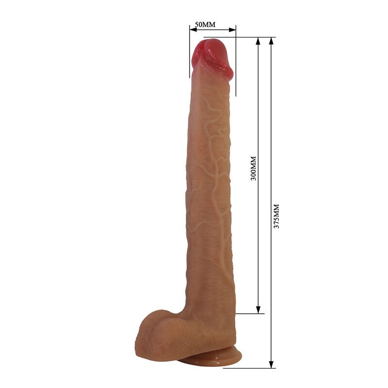 PRETTY LOVE - TERIN PLUS DILDO DE SILICONE REALISTA COM VENTOSA 37,6 CM Ø 5,5 CM - Imagem 4