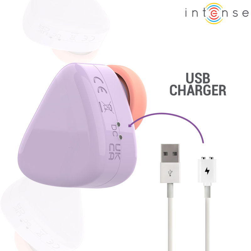 INTENSE - CUKI ESTIMULADOR CLITORIANO DE SUCÇÃO RECARREGÁVEL USB - ROXO - Imagem 2