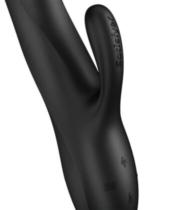 SATISFYER - HEAT FLEX 3 VIBRADOR COELHO AQUECIDO PRETO - Image 4