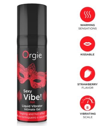 ORGIE - VIBRAÇÃO SEXY! VIBRADOR LÍQUIDO QUENTE E AQUECEDOR 15 ML