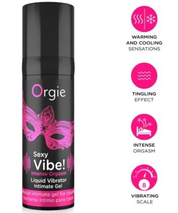 ORGIE - VIBRAÇÃO SEXY! ORGASMO INTENSO, MÚLTIPLAS SENSAÇÕES, GEL ÍNTIMO 15 ML