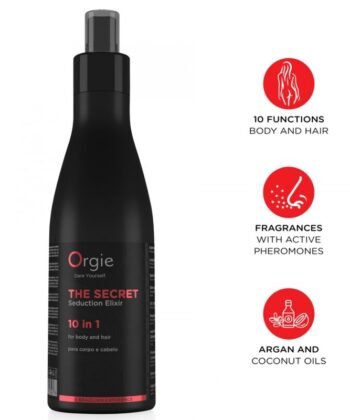 ORGIE - O ELIXIR SECRETO DA SEDUÇÃO 10 EM 1 LOÇÃO PARA CORPO E CABELO 200 ML
