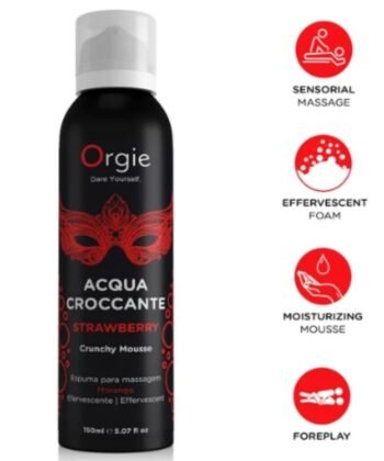 ORGIE - ACQUA CROCCANTE MOUSSE DE MASSAGEM CROCANTE DE MORANGO 150 ML