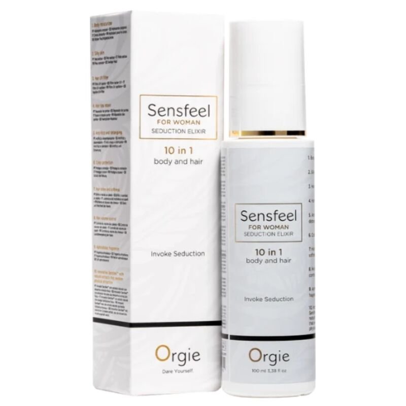 ORGIE - SENSFEEL ELIXIR DE SEDUÇÃO FEMININO 10 EM 1 PARA CORPO E CABELO 100 ML - Imagem 3