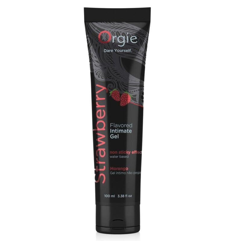 ORGIE - LUBRIFICANTE EM TUBO SABOR MORANGO, GEL ÍNTIMO À BASE DE ÁGUA, 100 ML - Imagem 2