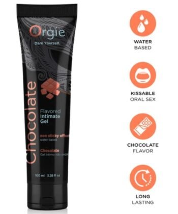 ORGIE - LUBRIFICANTE EM TUBO CHOCOLATE BEIJÁVEL GEL ÍNTIMO À BASE DE ÁGUA 100 ML