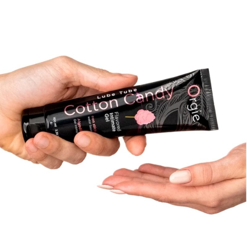 ORGIE - LUBRIFICANTE EM TUBO COM AROMA DE ALGODÃO DOCE, BEIJÁVEL, GEL ÍNTIMO À BASE DE ÁGUA, 100 ML - Imagem 3