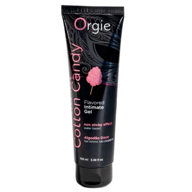 ORGIE - LUBRIFICANTE EM TUBO COM AROMA DE ALGODÃO DOCE, BEIJÁVEL, GEL ÍNTIMO À BASE DE ÁGUA, 100 ML - Imagem 2