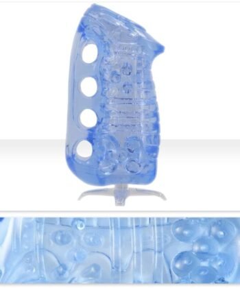FLESHLIGHT – FLESHSKINS GRIP BLUE ICE MASTURBADOR MANUAL MASCULINO AZUL