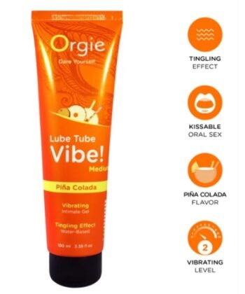 ORGIE - VIBE DE TUBO LUBRIFICANTE! PIÑA COLADA GEL ÍNTIMO BEIJÁVEL FORMIGUEIRO MÉDIO 100 ML