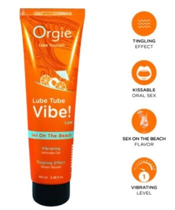 ORGIE - LUBRIFICANTE VIBRADOR! SEXO NA PRAIA GEL ÍNTIMO BEIJÁVEL LEVE FORMIGAMENTO 100 ML