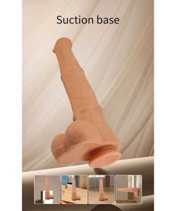 PRETTY LOVE - BENOIT DILDO REALISTA COM TOQUE SUAVE E PELE DESLIZANTE 38,5 CM NATURAL - Imagem 2