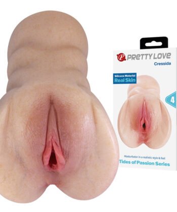 PRETTY LOVE - CRESSIDA COMPACTO MASTURBADOR DE VAGINA REALISTA EM SILICONE NATURAL - Image 5