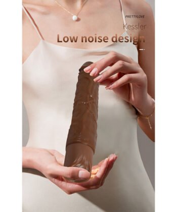 PRETTY LOVE – Vibrador realista Kessler com 10 modos de vibração e 10 intensidades 22 CM castanho - Imagem 4