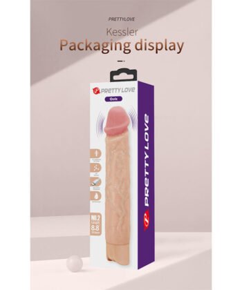 Visão alternativa de PRETTY LOVE - KESSLER DILDO VIBRATÓRIO REALISTA COM 10 MODOS DE VIBRAÇÃO E 10 NÍVEIS DE PROFUNDIDADE, 22 CM NATURAL