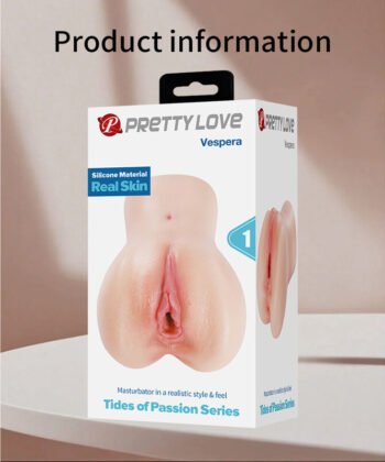 PRETTY LOVE - VESPERA COMPACT, MASTURBADOR DE VAGINA REALISTA EM SILICONE NATURAL - Image 2