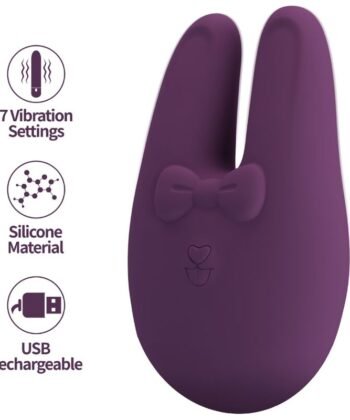ROMANCE - BUNNY ESTIMULADOR EXTERNO COM 7 MODOS DE VIBRAÇÃO