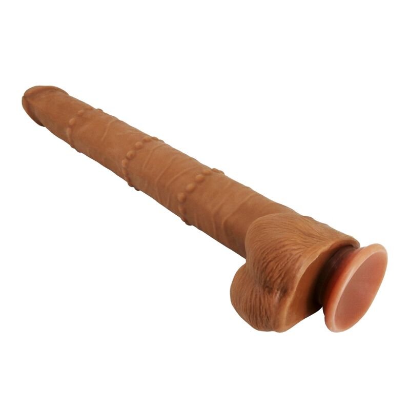 PRETTY LOVE – Vibrador deslizante realista Bram de toque suave 40 CM castanho - Imagem 5
