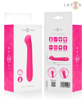 INTENSE - VIBRADOR PATY 19 CM FLEXÍVEL 10 VIBRAÇÕES MODELO 2 ROSA